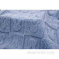 100%Polyester Sherpa Fleece mit Jacquard -Stoff